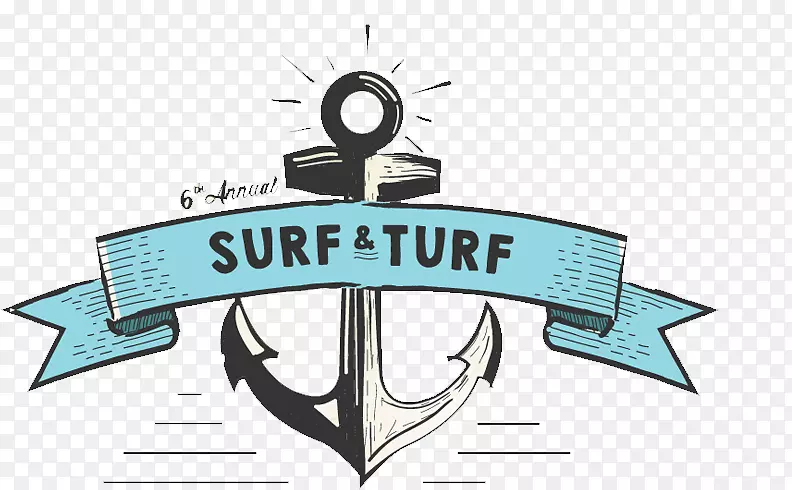 标志品牌线字体-冲浪和草坪