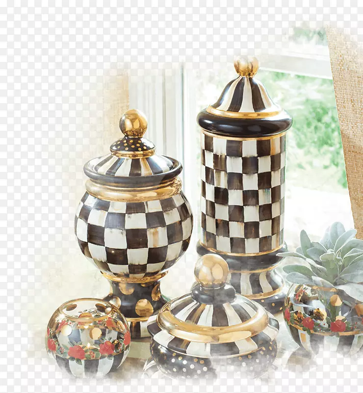 陶瓷装饰艺术陶器花瓶瓷器Mackenzie Childs