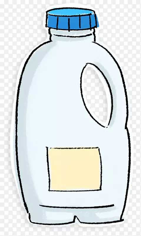 水瓶夹艺术-牛奶罐PNG