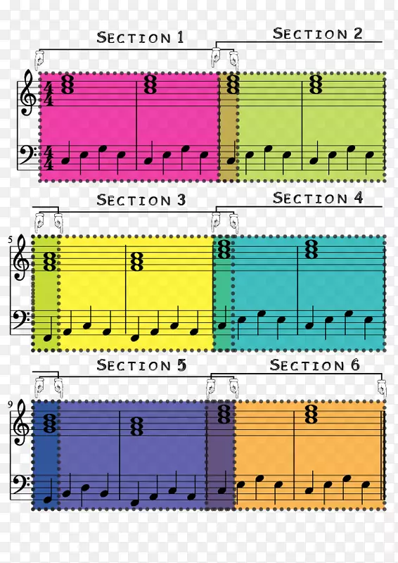 乐音线角字体-练习钢琴