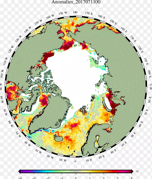 北极极地冰盖海冰融化-冰