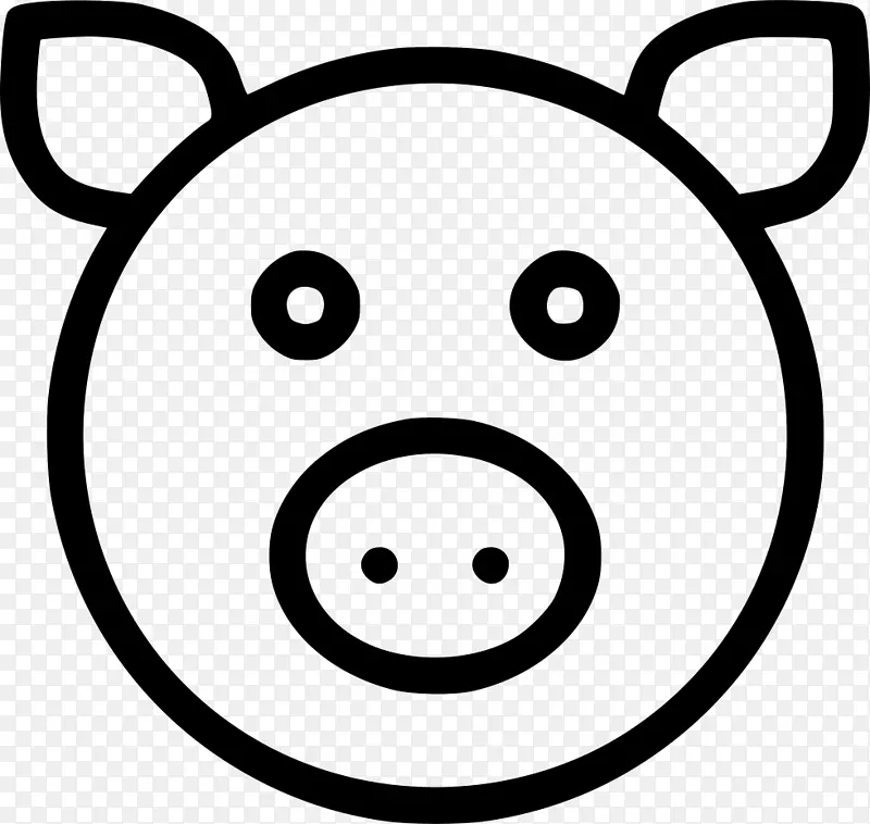 绘画卡通摄影版税-免费猪图标