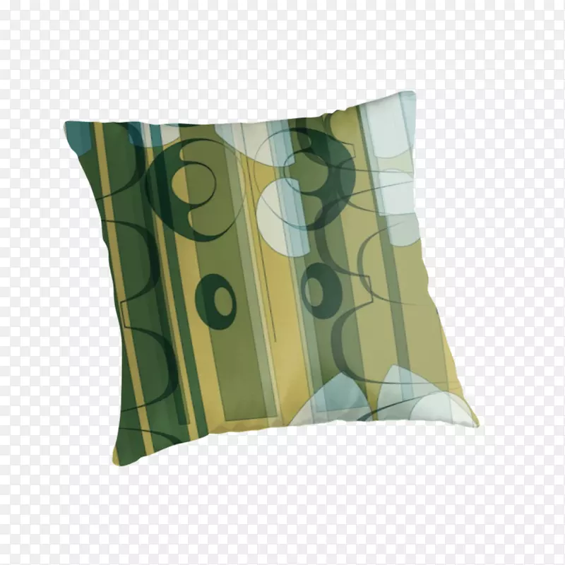 投掷枕头垫长方形-绿色枕头