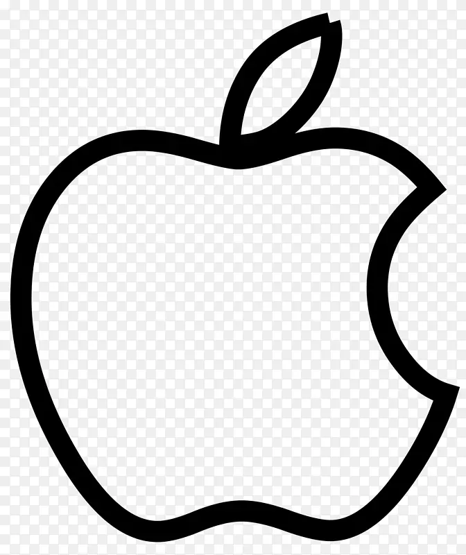 电脑图标设计-黑色苹果