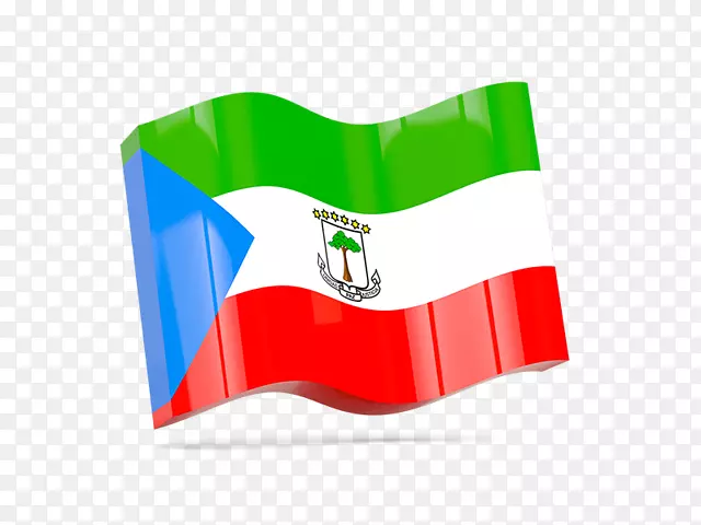 赤道几内亚旗-免版税