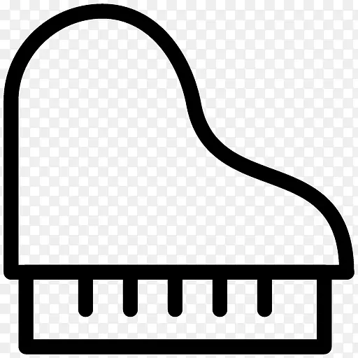 钢琴音乐键盘电脑图标剪辑艺术钢琴