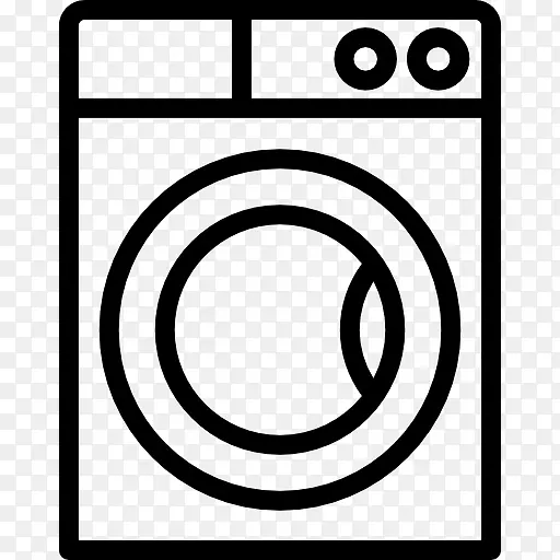 洗衣机、家电、清洁电脑图标、家具.公寓