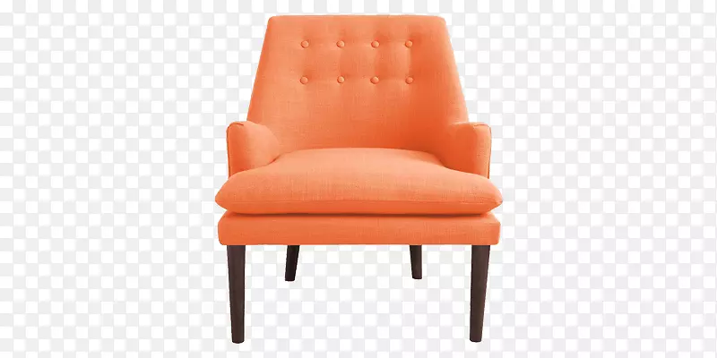 伊姆斯休闲椅室内装饰俱乐部椅子世纪中叶现代橙色椅子