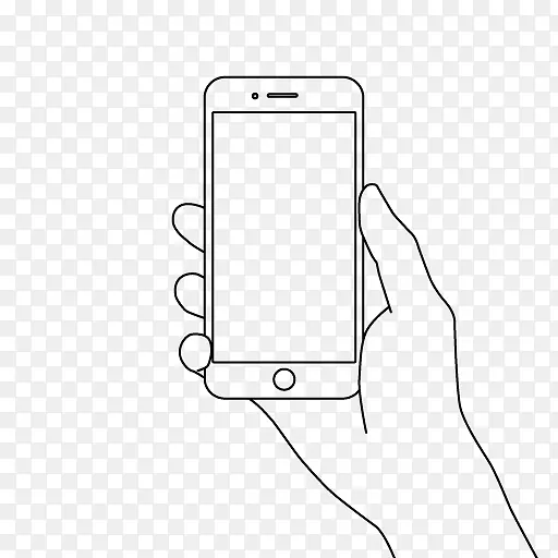 智能手机绘制手机线艺术-智能手机