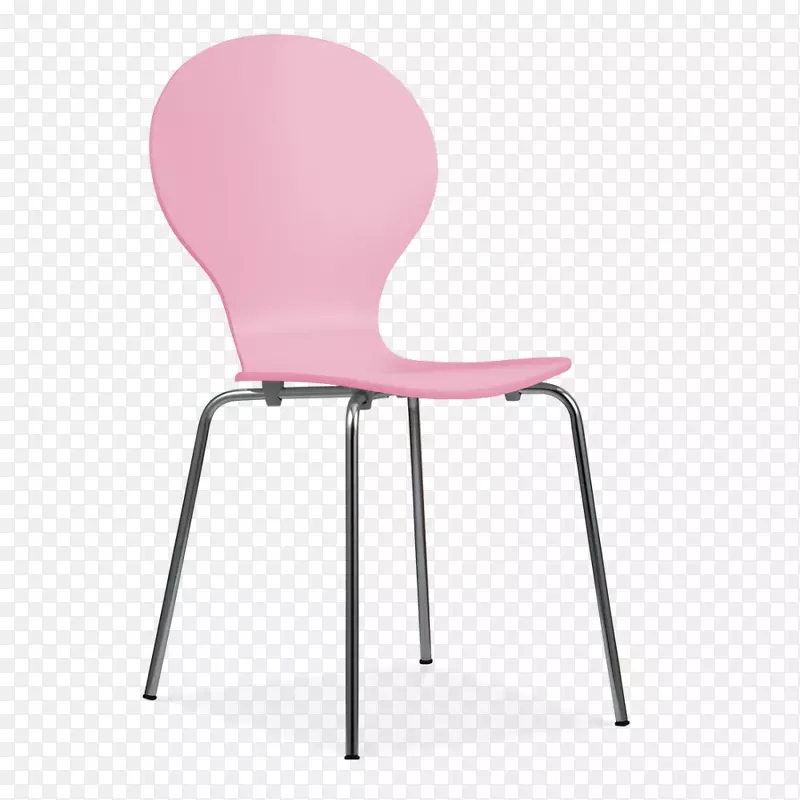 塑料扶手-粉红色椅子