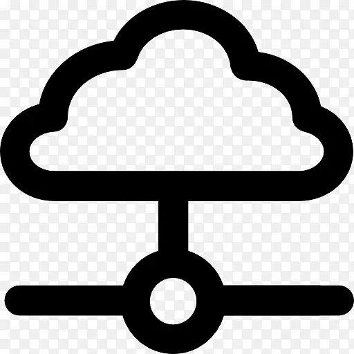 云存储云计算数据存储计算机图标云计算
