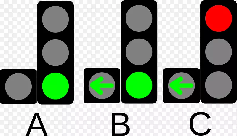 交通灯运输-绿色交通信号灯