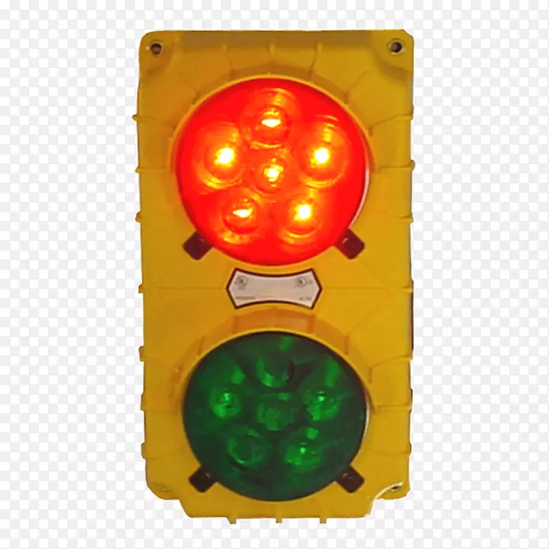 交通灯装货码头卡车-绿色交通灯