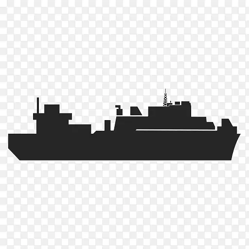 海军建筑驱逐舰白色字体