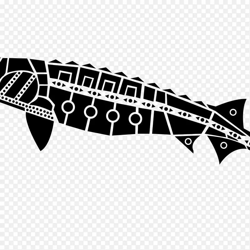 鲟鱼艺术白鲸印刷产卵