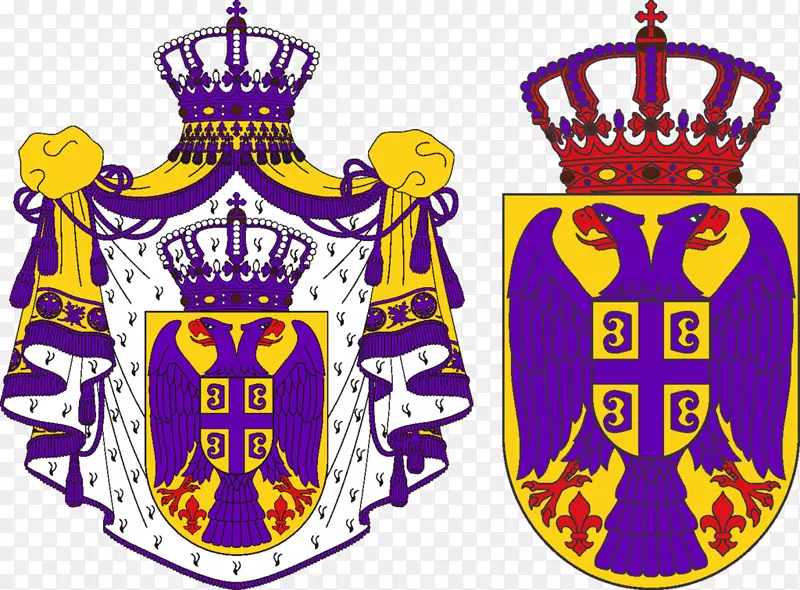 塞尔维亚纹章塞尔维亚帝国-皇冠
