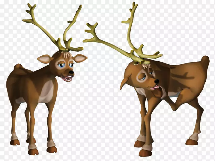 驯鹿鲁道夫麋鹿圣诞节驯鹿