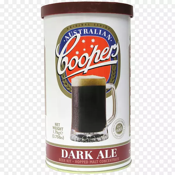 Coopers啤酒厂啤酒淡啤酒粗壮黑啤酒