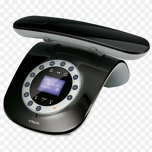 VTech控股公司VTech Retro Phone ls 6195无绳电话家庭和商务电话数字增强无绳通信-复古电话