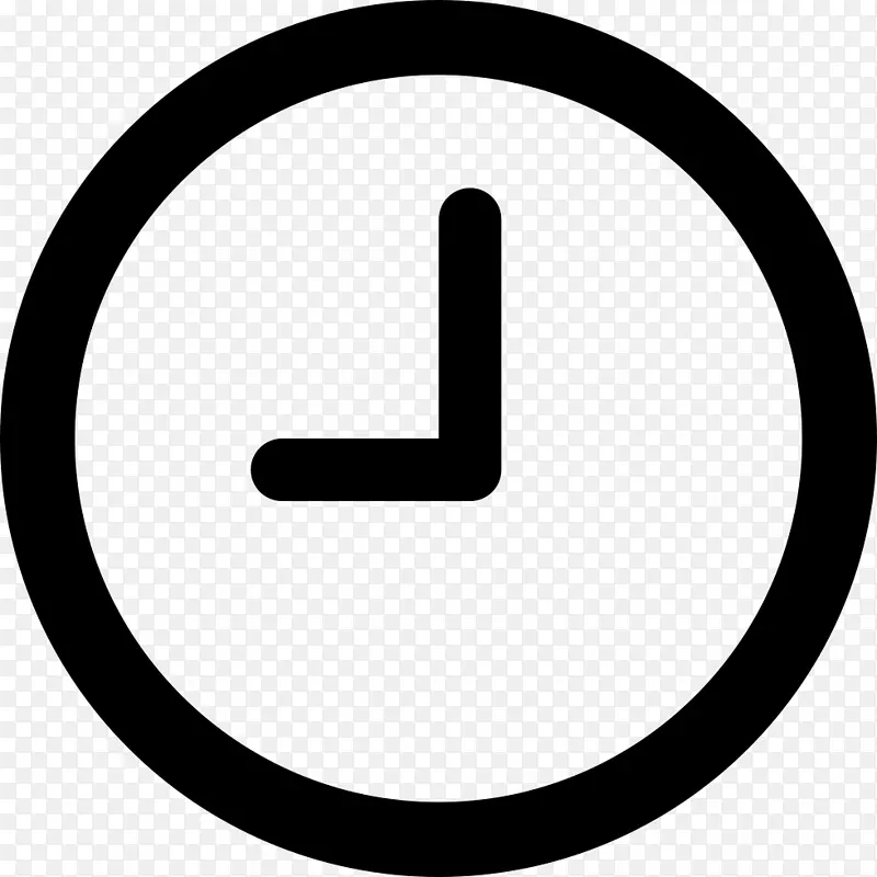 计算机图标时间和出勤率时钟字体可怕的管理时钟图标
