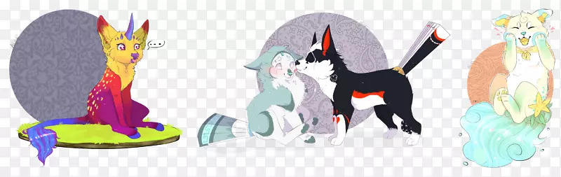 犬卡通-马