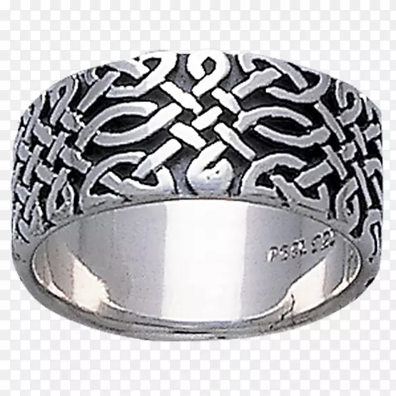 结婚戒指银无边结珠宝青铜-无限结