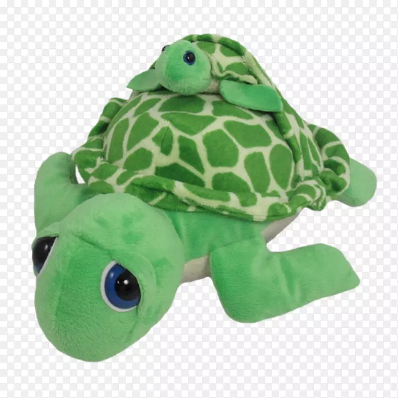 绿海龟填充动物&可爱的玩具龟