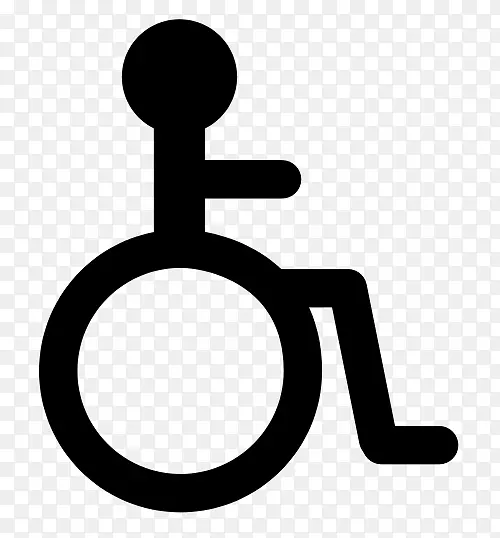 轮椅残疾剪贴画-轮椅