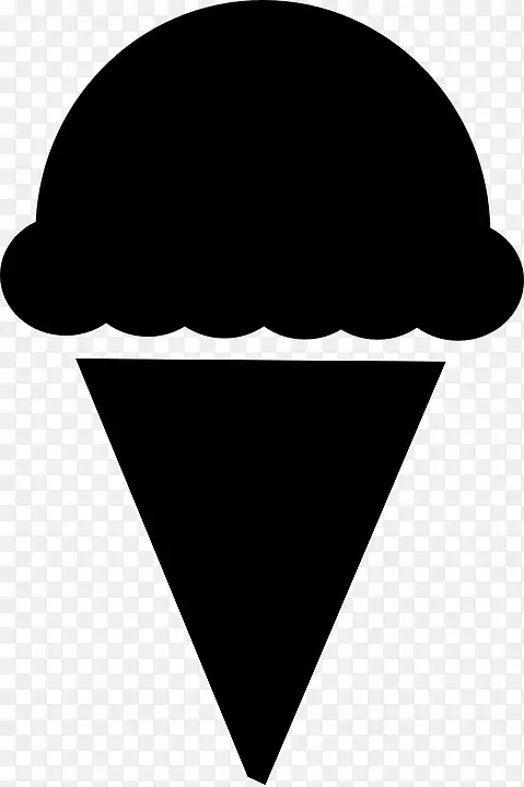 冰淇淋圆锥形冰淇淋华夫饼夹艺术-冰淇淋
