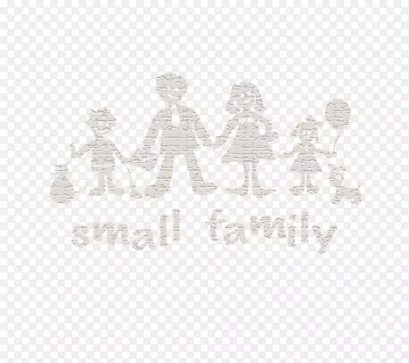白色徽标字体-小家庭