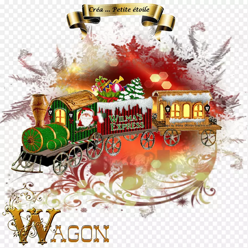 圣诞装饰品列车