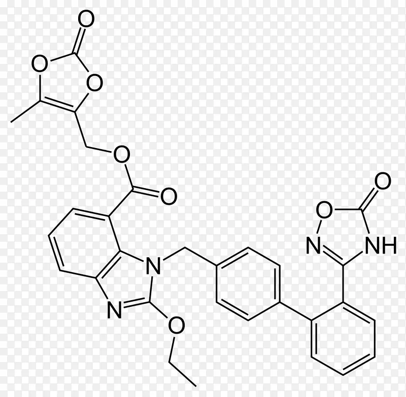 阿齐沙坦、奥美沙坦、血管紧张素Ⅱ受体阻滞剂、药物-药物