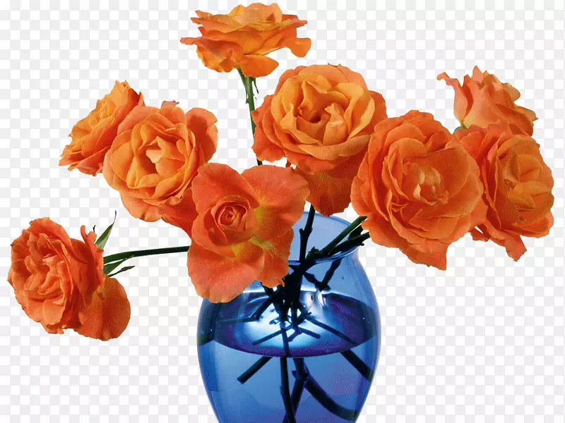 花园玫瑰花瓶切花设计花瓶