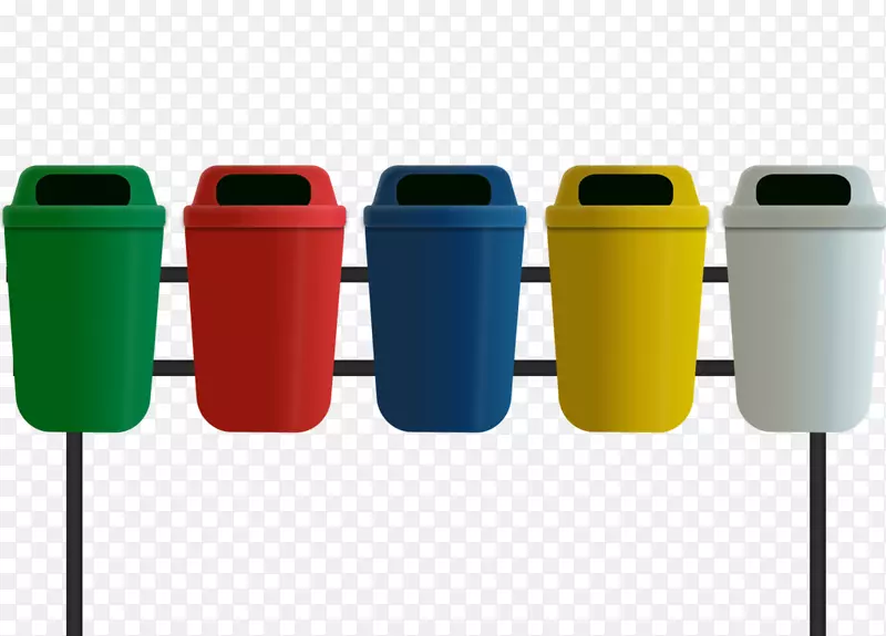 垃圾桶、废纸篮、塑料回收罐、回收站