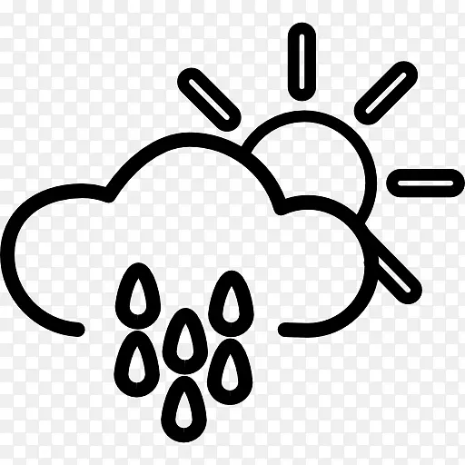 电脑图标天气雨下载剪辑艺术天气