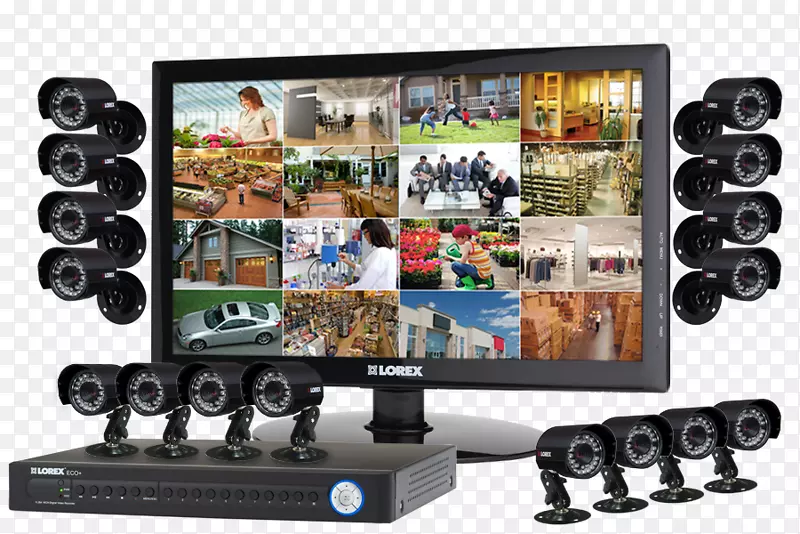 闭路电视安全警报器和系统无线安全摄像机家庭安全监视摄像头