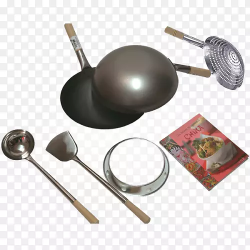 炒锅，勺子，厨具，煎锅