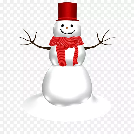雪人电脑图标围巾雪人