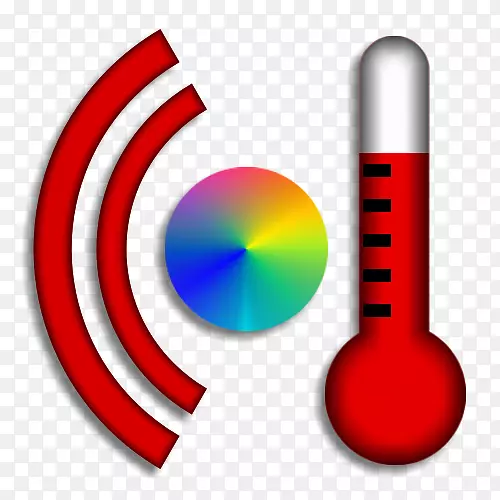 温度计算机图标热实验室