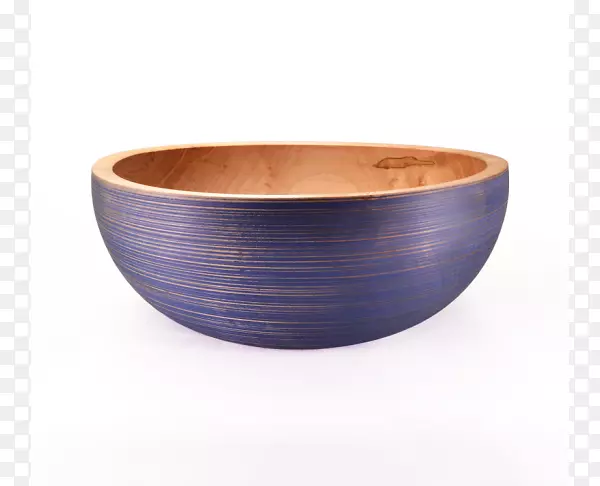 碗钴蓝木碗