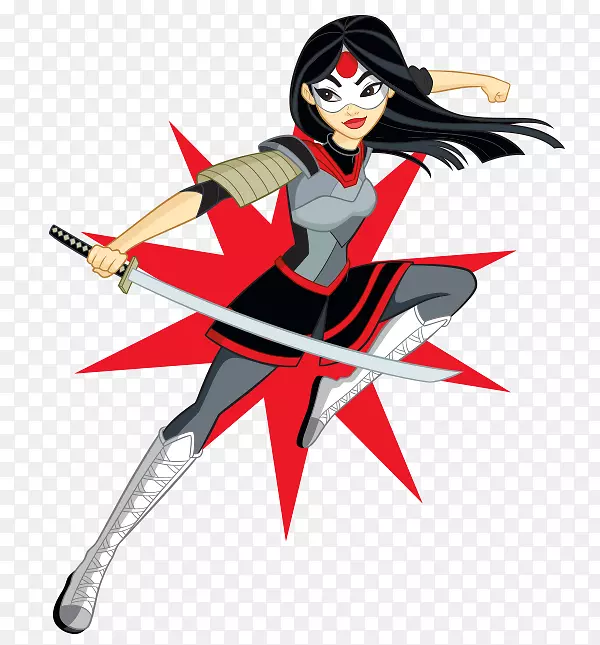 卡塔那神奇的女人芭芭拉戈登卡拉佐尔-el明星蓝宝石-katana