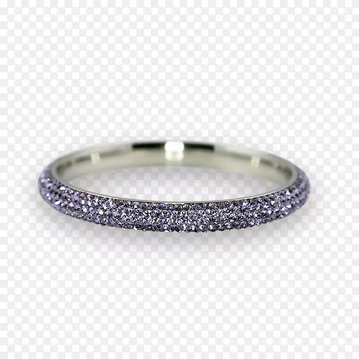紫水晶珠宝手镯结婚戒指钢首饰
