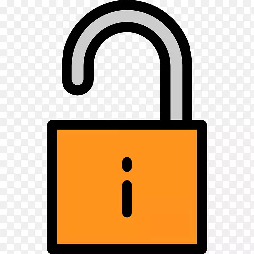 挂锁计算机图标安全封装PostScript-挂锁