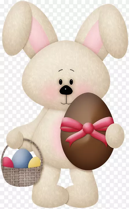 复活节兔子剪贴画-巧克力兔