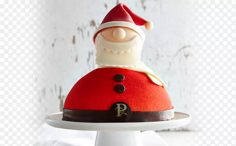 Yule原木水果蛋糕圣诞老人圣诞苦艾巧克力