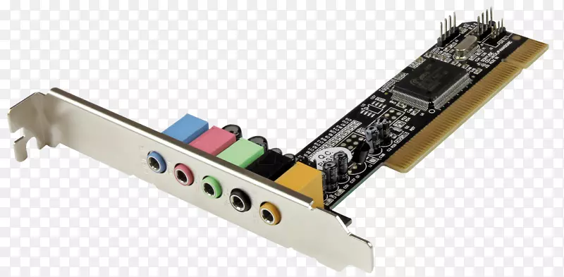 声卡和音频适配器startech.com 5.1通道PCI环绕声卡适配器5.1环绕声常规PCI 7.1环绕声51环绕声