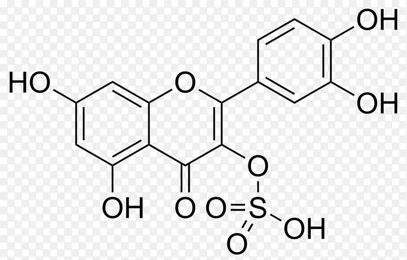 槲皮素3-O-硫酸钠黄酮类化合物