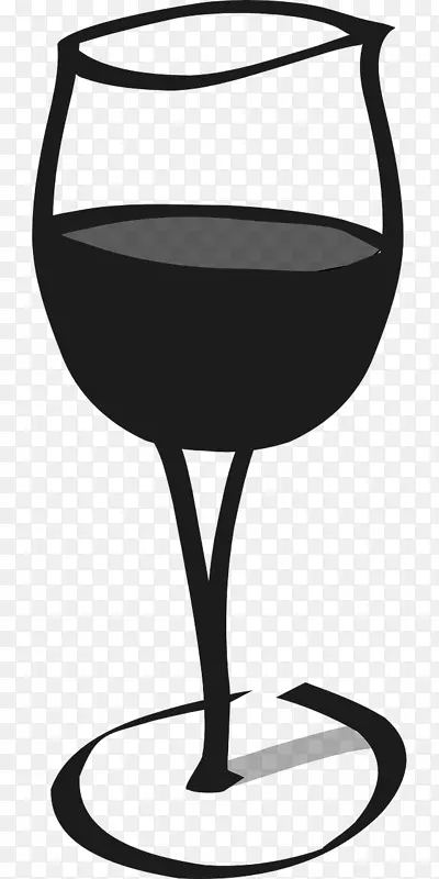 红酒白葡萄酒玻璃夹艺术-葡萄酒