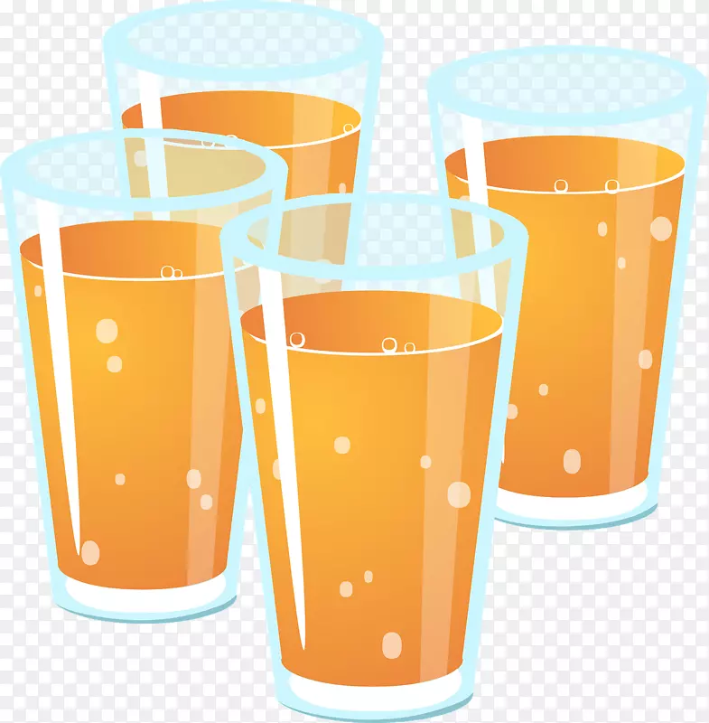 橙汁苹果汁剪贴画