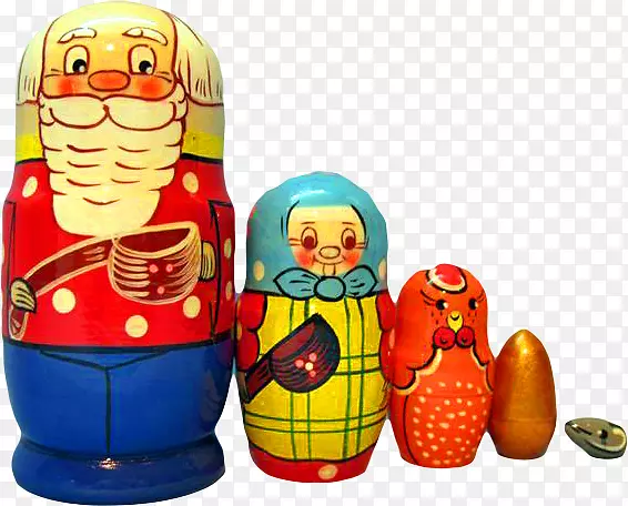 Matryoshka娃娃玩具绘图夹艺术-玩具